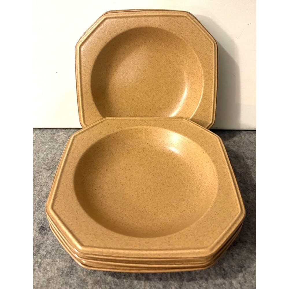 5 Mikasa California Casuals Octagonal Soup/Salad Bowls  8.5"  # 3333